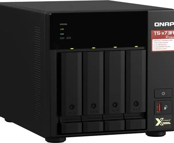 QNAP TS-473A-8G-US 4 Bay Ryzen Desktop NAS (Diskless) - Pappy Mall
