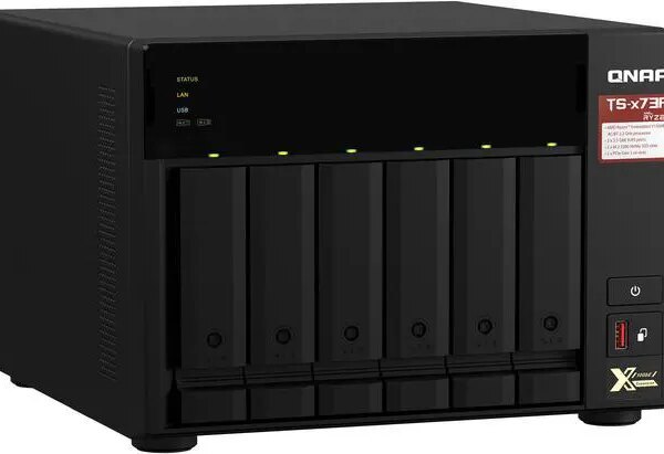 QNAP TS-673A-8G-US 6 Bay Ryzen Desktop NAS (Diskless) - Pappy Mall