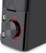Redragon GS550 Orpheus PC Gaming Speakers, 2.0 Channel Stereo Desktop Computer Sound Bar with Compact Maneuverable Size, Headphone Jack, Quality Bass - Pappy Mall