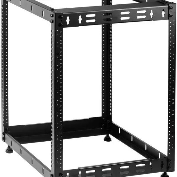 Rosewill 12U Open Frame Network Rack for Servers & AV Gear,Server Rack Floor Standing or Wall Mounted, AV Rack for 19" Networking, Servers and Audio - Pappy Mall