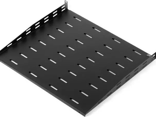 Rosewill 1U 19-Inch Universal Vented Rack Mount Cantilever Server Cabinet Shelf 16-Inches Deep Black, 2 Pack-RSA-1USHF003D - Pappy Mall