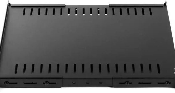Rosewill 1U Adjustable Vented Server Rack Mount Shelf - 175lbs - 22" to 45" Adjustable Mounting Depth Universal Tray for 19" AV/ Network Equipment - Pappy Mall