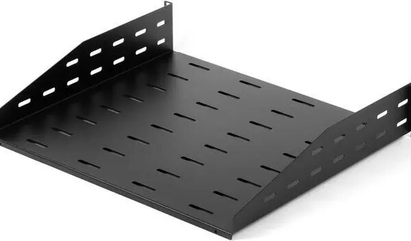 Rosewill 2U 19-Inch Universal Vented Rack Mount Cantilever Server Cabinet Shelf 16-Inches Deep Black-RSA-2USHF00 - Pappy Mall