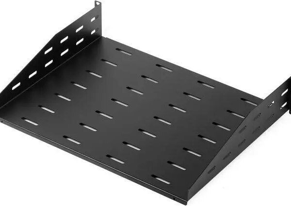 Rosewill 2U 19-Inch Universal Vented Rack Mount Cantilever Server Cabinet Shelf 14-Inches Deep Black-RSA-2USHF001 - Pappy Mall
