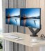 Rosewill Dual Monitor Mount, 15 to 32 Inch, 4.4 to 19.8lbs per Screen, Adjustable Gas Spring Monitor Arm with Cable Management, Clamp & Grommet Base - Pappy Mall