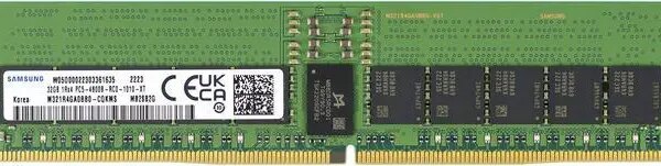 Samsung M321R4GA0BB0-CQK 32GB DDR5-4800 REG EC8 RDIMM PC5-38400R ECC Registered DIMM 288-Pin 1Rx4 1.1V Server Memory RAM Module - Pappy Mall