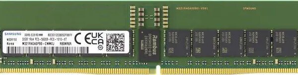 Samsung M321R4GA0PB0-CWM 32GB DDR5-5600 REG EC8 RDIMM PC5-44800R ECC Registered DIMM 288-Pin 1Rx4 1.1V Server Memory RAM Module - Newegg.com - Pappy Mall