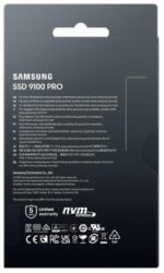 SAMSUNG SSD 9100 PRO 4TB, PCIe 5.0x4 M.2 (MZ-VAP4T0B/AM) - Pappy Mall