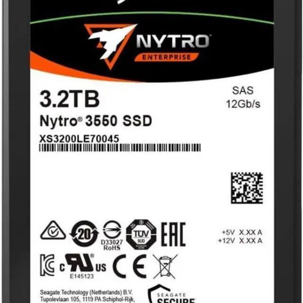 Seagate Nytro 3000 XS3200LE70045 3.20 TB Solid State Drive - 2.5 Internal - SAS [12Gb/s SAS] - Pappy Mall