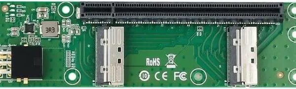 Shinreal 2 Port MCIO 8I to PCIe x16 Slot Adapter -XIC 0516PE - Newegg.com - Pappy Mall