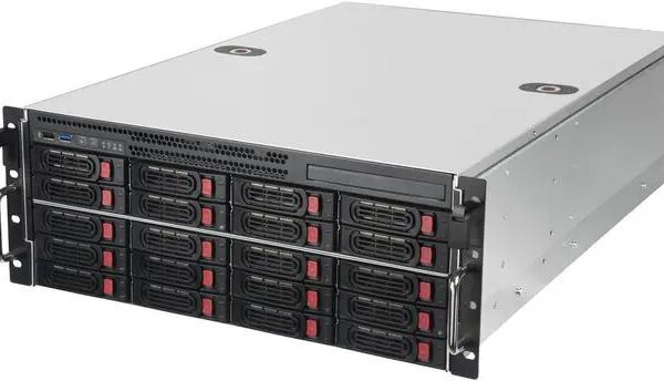 Silverstone 4U 20-bay 2.5" / 3.5" HDD / SSD rackmount storage server chassis with Mini-SAS HD SFF-8643 12 Gb/s interface - Pappy Mall