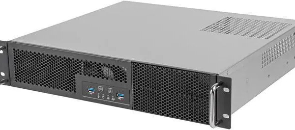 Silverstone RM23-502-MINI 2U dual 5.25" drive bay Micro-ATX rackmount industrial server chassis with USB 3.1 Gen1 interface - Pappy Mall
