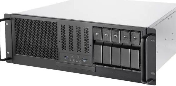 SilverStone RM41-H08 Silver 4U Rackmount Server Chassis - Pappy Mall