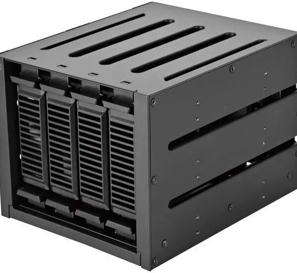 Silverstone Technology FS304-V Three 5.25" Device Bay to Four 3.5" SAS 12G / SATA 6Gbit/s Hot-Swap Cage - Pappy Mall