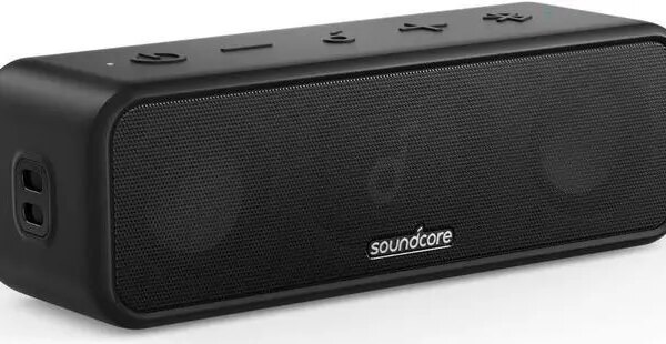 Soundcore 3 Bluetooth Speaker with Stereo Sound, Pure Titanium Diaphragm Drivers, PartyCast Technology, BassUp, 24H Playtime, IPX7 Waterproof, App for - Pappy Mall