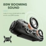 Soundcore Motion Boom Plus Outdoor Speaker with 80W Booming Sound, 20H Playtime, IP67 Waterproof and Dustproof, Type-C, Custom EQ, Bluetooth 5.3, - Pappy Mall