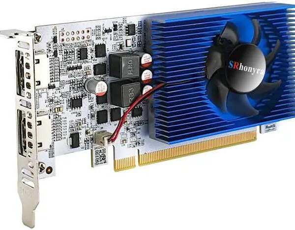 SRhonyra GeForce GT 1030 4GB Graphics Card HDMI +DisplayPort Support 2 monitors display 4K resolution pci express 3.0 Low Profile GPU - Pappy Mall