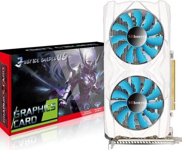 SRhonyra GTX 1660 Supper 6GB DDR6 192bit Gaming graphics card 8Pin PCIe 3.0x16 Supprt 4 Monitors 3xDisplay Port + 1x HDMI Port - Pappy Mall