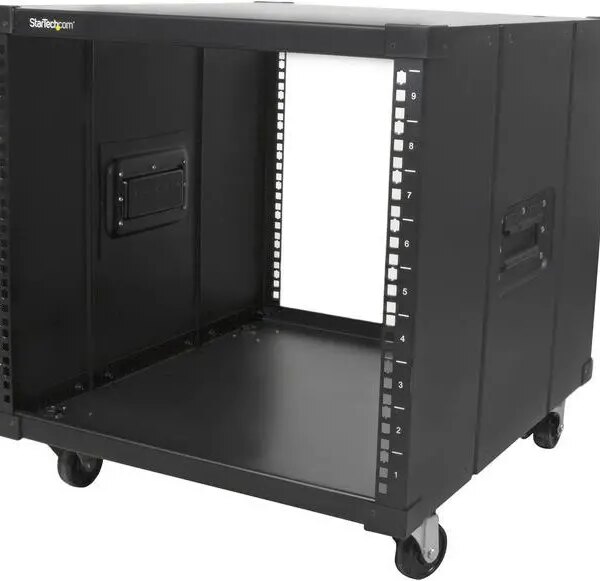 StarTech.com Portable Server Rack with Handles - Rolling Cabinet - 9U - Pappy Mall