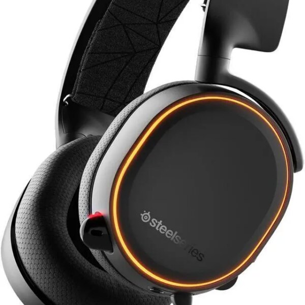 SteelSeries Arctis 5 - RGB Illuminated Gaming Headset with DTS Headphone: X v2.0 Surround - for PC and PlayStation 4 - Black - Pappy Mall