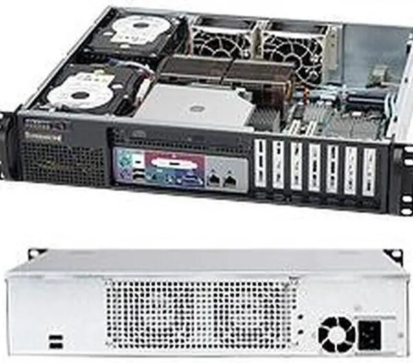 SUPERMICRO CSE-523L-505B Black 2U Rackmount Server Chassis - Pappy Mall