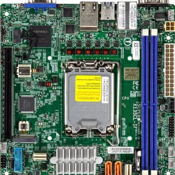 Supermicro MBD-X13SCL-IF-O Intel LGA-1700 Single Socket Mini-ITX Server Motherboard - Pappy Mall
