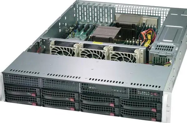SUPERMICRO SuperChassis CSE-825TQC-R802LPB Silver 2U Desktop Server Case - Pappy Mall