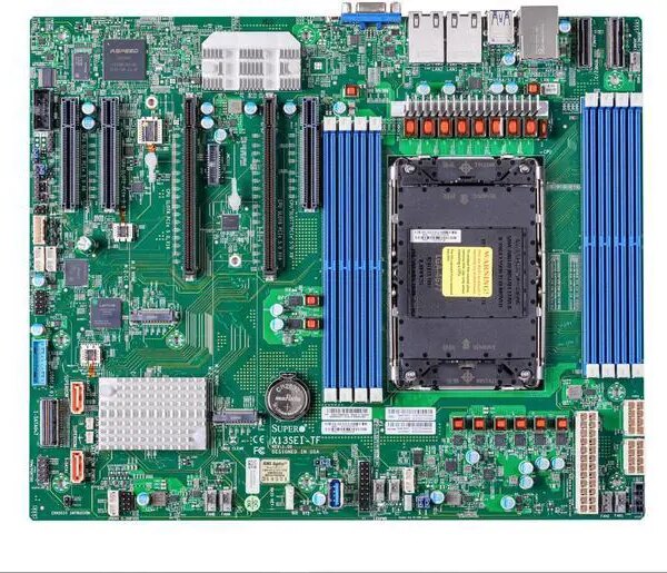 Supermicro X13SEI-TF Server Motherboard, 4th Gen Intel® Xeon® Scalable processors, Single Socket LGA-4677 (Socket E), CPU TDP supports up to 350W TDP - Pappy Mall