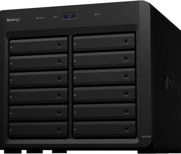 Synology 12 Bay Desktop NAS Expansion Unit DX1215II (Diskless) - Pappy Mall