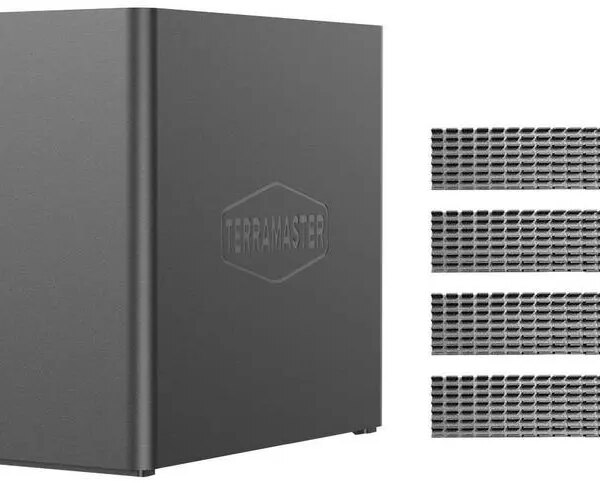 TERRAMASTER F4 SSD NAS Storage - 4Bay All SSD NAS Server N95 QuadCore CPU, 8GB DDR5 RAM, 5GbE Port, Palm-Sized High-Performance Network Attached - Pappy Mall