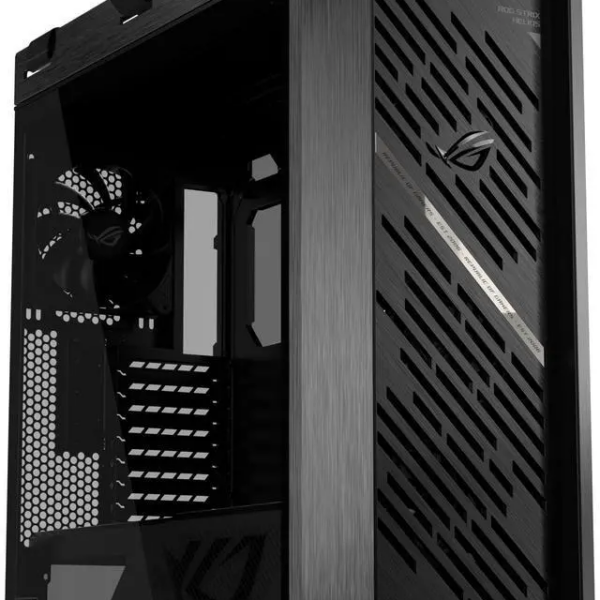 The ASUS ROG Strix Helios II is an EATX mid-tower gaming PC case featuring dual tempered glass panels and an aluminum diamond-grille design, four pre-installed fans for...