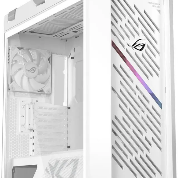 The ASUS ROG Strix Helios II White Edition is an EATX mid-tower gaming PC case featuring dual tempered glass panels and an aluminum diamond-grille design, four pre-installed......