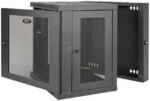 Tripp Lite 10U Wall-Mount Rack Enclosure Cabinet, Hinged Back, Low-Profile Switch-Depth (SRW10US) - Pappy Mall