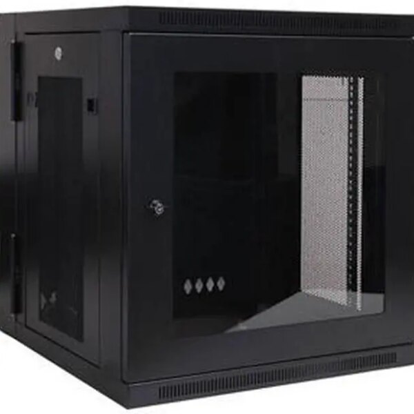 Tripp Lite 12U Wall-Mount Rack Enclosure Cabinet with Clear Acrylic Window, Hinged Back, Switch-Depth (SRW12USG) - Pappy Mall