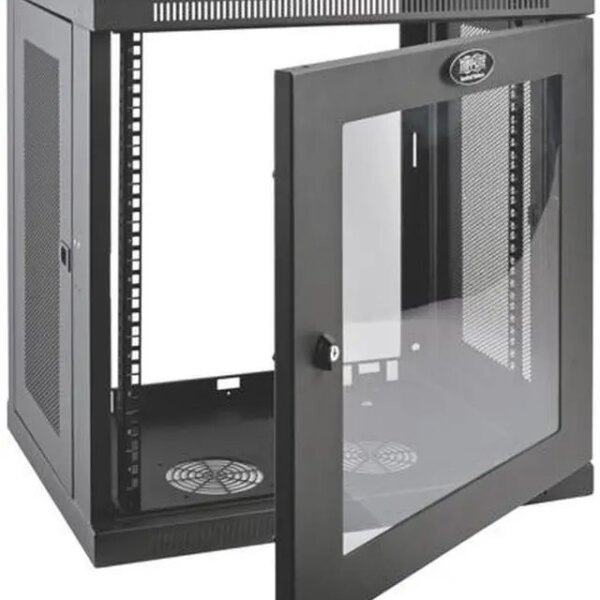 Tripp Lite 12U Wall Mount Rack Enclosure Server Cabinet w/ Glass Front Door - Pappy Mall