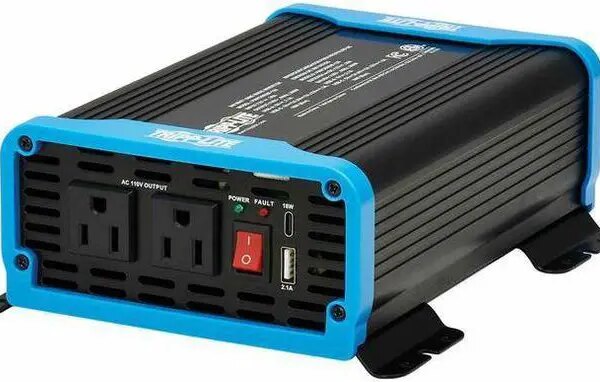 Tripp Lite 300W Compact Power Inverter - 2x 5-15R, USB Charging, Pure Sine Wave - Pappy Mall