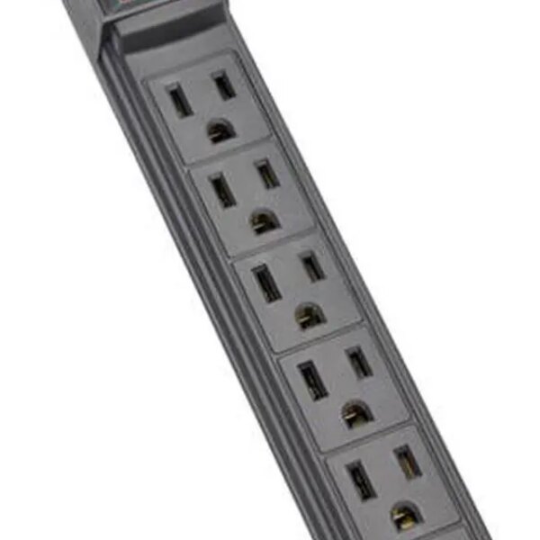 Tripp Lite 6-Outlet Power Strip, 6 ft. Cord, Black Housing (PS66B) - Pappy Mall