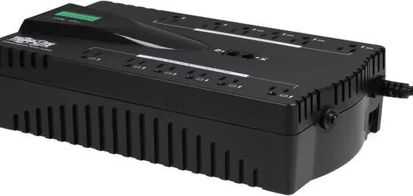 Tripp Lite 850 VA UPS Battery Backup, LCD, 425 Watts Eco Green, USB, RJ11, 12 Outlets (ECO850LCD) - Pappy Mall