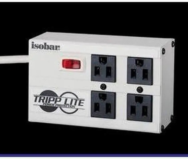 TRIPP LITE ISOBAR4 6 ft 4 Outlets 3300 J Isobar Surge Suppressor - Pappy Mall