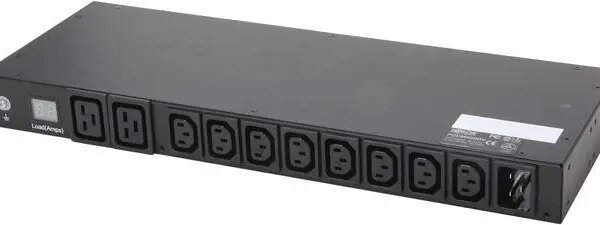 Tripp Lite Metered PDU, 3.2-3.8kW Single-Phase 200-240V (8 C13 & 2 C19), C20 / L6-20P Adapter, 12ft Cord, 1U Rack-Mount, TAA (PDUMH20HV) - Pappy Mall