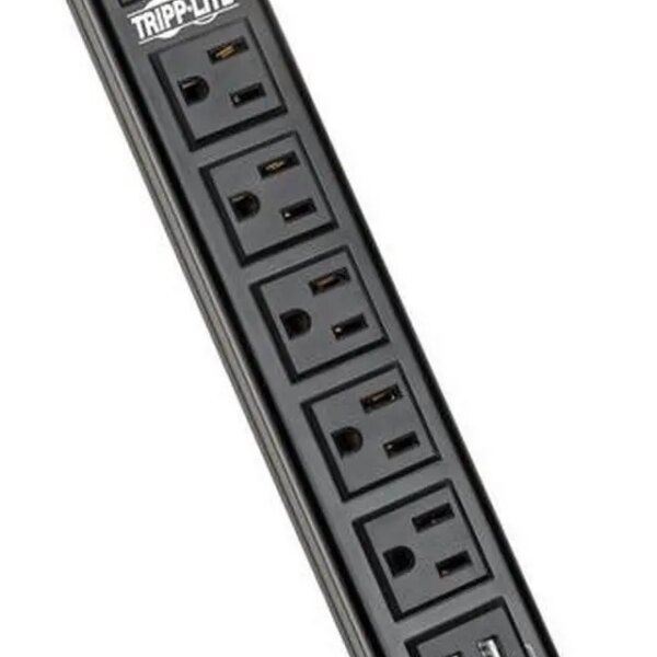TRIPP LITE TLM526USBB 6.0 Feet 5 Outlets 450 Joules Surge Protector - Pappy Mall