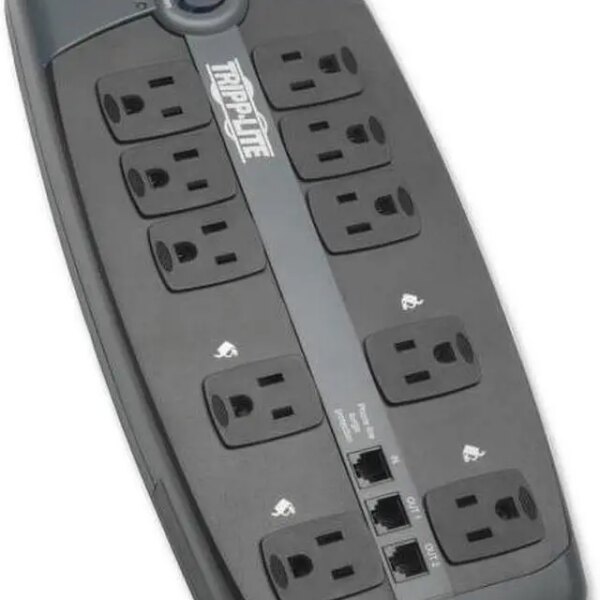 TRIPP LITE TLP1008TEL 8 Feet 10 + TEL Outlets 2395 Joules Protect It! Surge Suppressor - Pappy Mall