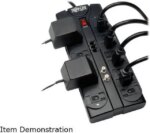 TRIPP LITE TLP1208TELTV 8 Feet 12 Outlets 2880 Joules Tel / Moden and Coaxial Protection - Protect It! Surge Suppressor - Pappy Mall