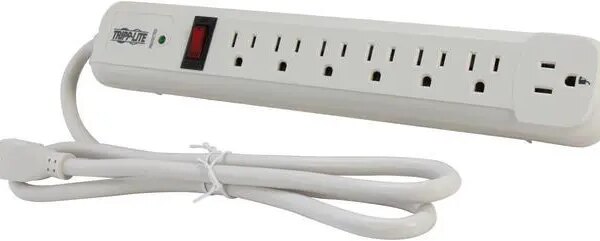 TRIPP LITE TLP74R 4.0 Feet 7 Outlets 1080 Joules Surge Suppressor - Pappy Mall